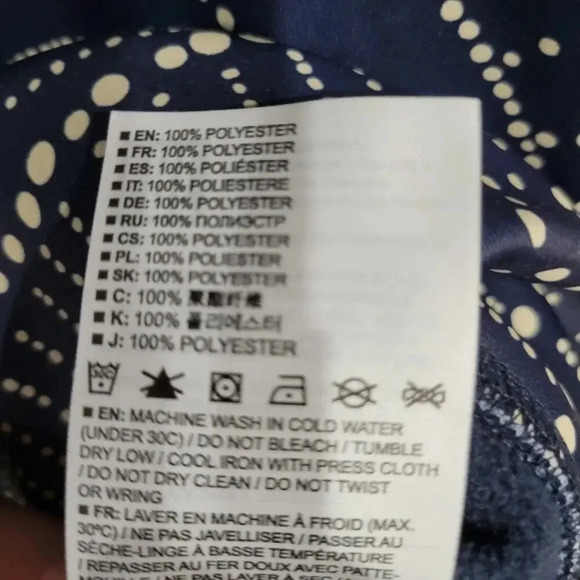 Burton Navy and White Patterned Hoodie - Picture 3 of 5